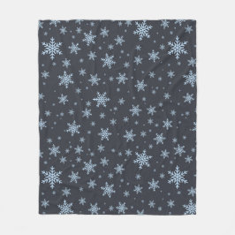 Sneeuwvlokken Fleece Deken