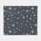 Sneeuwvlokken Fleece Deken (Voorkant (Horizontaal))