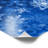 Sneeuwvlokken Foto Afdruk (Hoek)