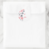 Sneeuwvlokken Gift Tag Stickers (Tas)