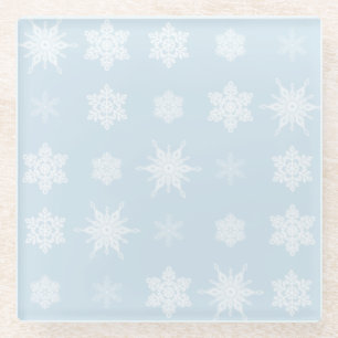 Sneeuwvlokken Glazen Onderzetter