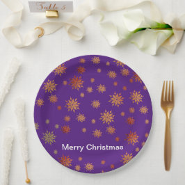 sneeuwvlokken, gouden sneeuwvlokken, bord uit eten