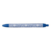 Sneeuwvlokken Grafisch aanpassen de Achtergrond va Blauwe Inkt Pen (Voorkant)