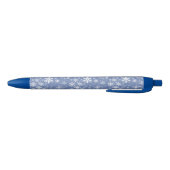 Sneeuwvlokken Grafisch aanpassen de Achtergrond va Blauwe Inkt Pen (Bodem)