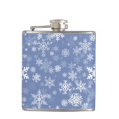 Sneeuwvlokken Grafisch aanpassen de Achtergrond va Heupfles (Voorkant)