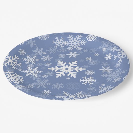 Sneeuwvlokken Grafisch aanpassen de Achtergrond va Papieren Bordje (Gekanteld)