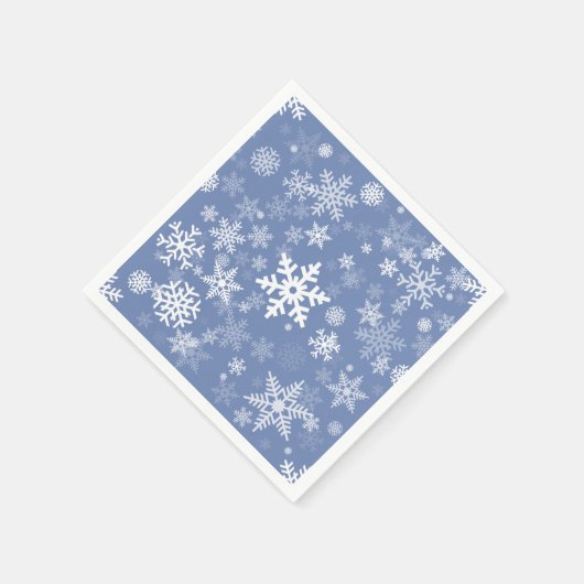 Sneeuwvlokken Grafisch aanpassen de Achtergrond va Servetten (Hoek)