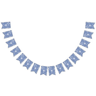 Sneeuwvlokken Grafisch aanpassen de Achtergrond va Vlaggetjes