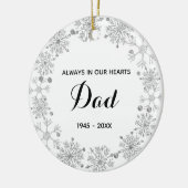 Sneeuwvlokken Herinnering pap Ornament kerstcadeau (Links)