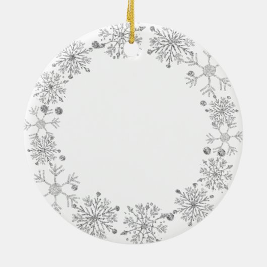 Sneeuwvlokken Herinnering pap Ornament kerstcadeau (Achterkant)