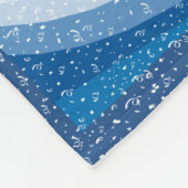 Sneeuwvlokken in de wind - fleece deken (Hoek)