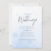 Sneeuwvlokken in December Winter Bruiloftsbudget Kaart (Voorkant)