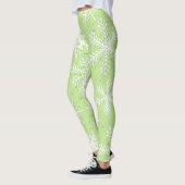 Sneeuwvlokken in groen leggings (Links)
