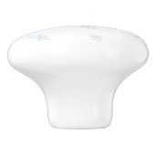Sneeuwvlokken Keramische Knop (Zijkant)