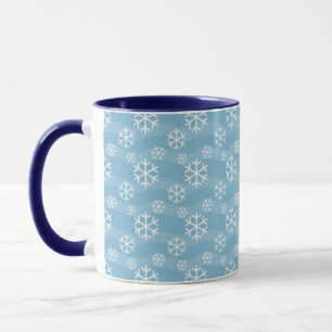sneeuwvlokken kerstbeker mok