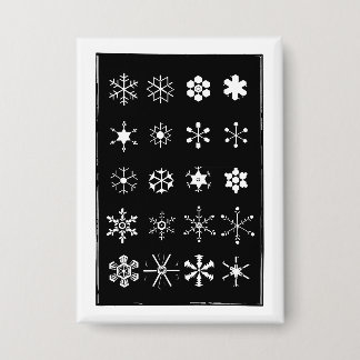 Sneeuwvlokken knop button
