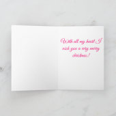 Sneeuwvlokken & Landschap Kerst Kaart (Binnen)