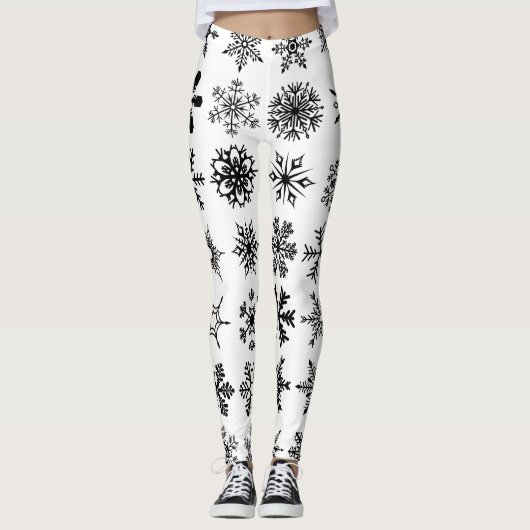 Sneeuwvlokken Leggings (Voorkant)