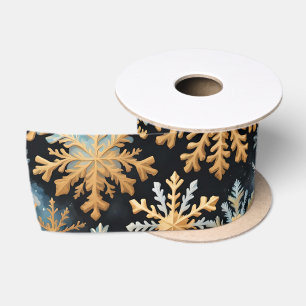Sneeuwvlokken Magic Christmas Black Gold Blue Lint