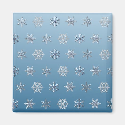 Sneeuwvlokken Magneet (Voorkant)