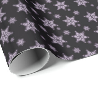 Sneeuwvlokken met zachte focus cadeaupapier