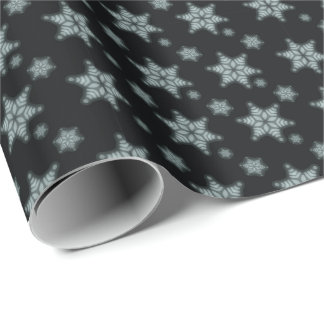 Sneeuwvlokken met zachte focus cadeaupapier