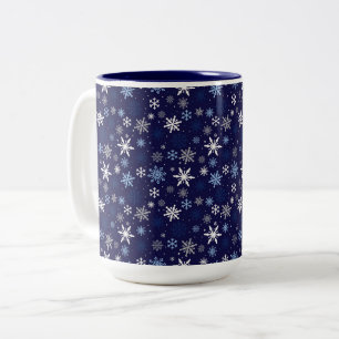 Sneeuwvlokken Mok met tweetone koffie