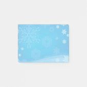 Sneeuwvlokken na de feestdag post-it® notes (Voorkant)