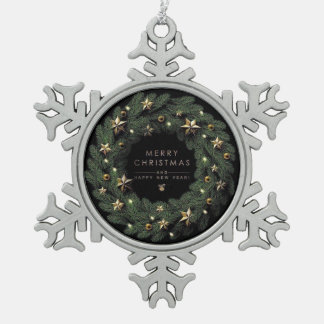 Sneeuwvlokken omlijst ornament