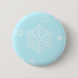 sneeuwvlokken_on_light_blue ronde button 5,7 cm
