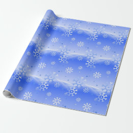 Sneeuwvlokken op de heuvels cadeaupapier