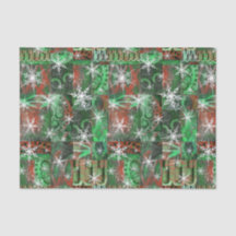 Sneeuwvlokken op papier voor rood-groen feestmaal