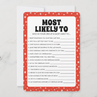 Sneeuwvlokken op Rode Kerstmis Meest Waarschijnlij Feestdagenkaart