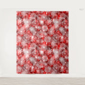 Sneeuwvlokken op rood wandkleed (Voorkant)
