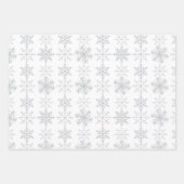 Sneeuwvlokken op wit inpakpapier vel (Voorkant 2)