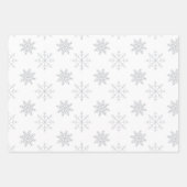 Sneeuwvlokken op wit inpakpapier vel (Voorkant)