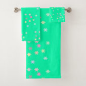 Sneeuwvlokken op Zee Spray Towel set Bad Handdoek (Insitu)