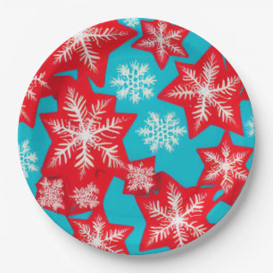 Sneeuwvlokken Papieren Bordje