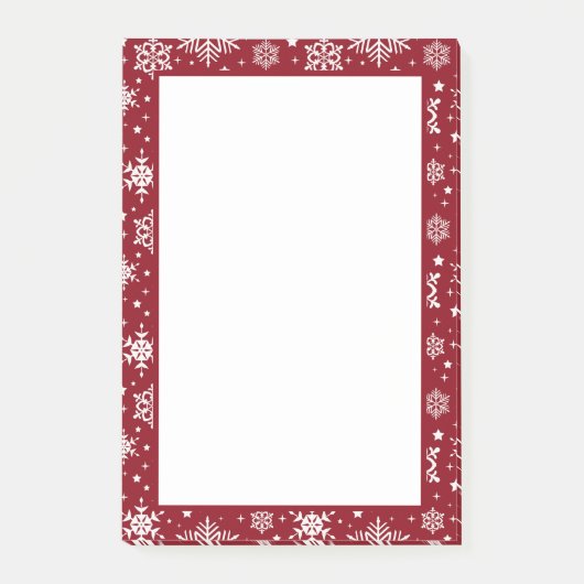 Sneeuwvlokken Post-it® Notes (Voorkant)