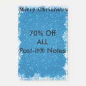 Sneeuwvlokken Post-it® Notes (Voorkant)