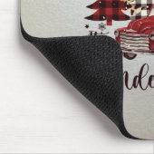 Sneeuwvlokken, rode eenpekboom muismat (Hoek)