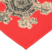 Sneeuwvlokken rode tafelkleed (Gekanteld)