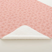 Sneeuwvlokken - roze sherpa deken (3/4)