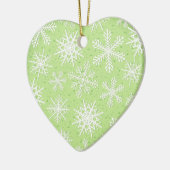 Sneeuwvlokken, siervisjes keramisch ornament (Links)