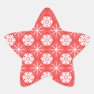 Sneeuwvlokken Ster Sticker