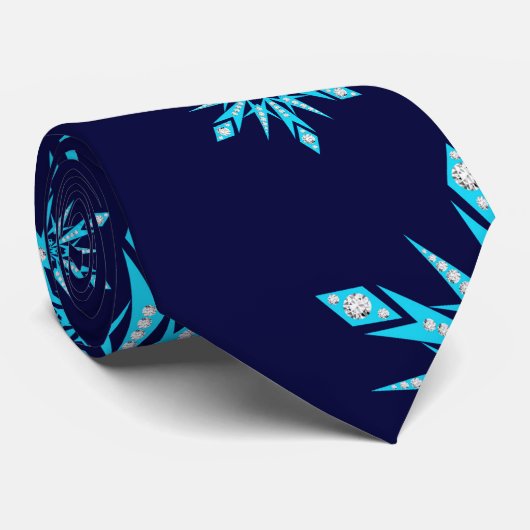 Sneeuwvlokken Stropdas (Opgerold)