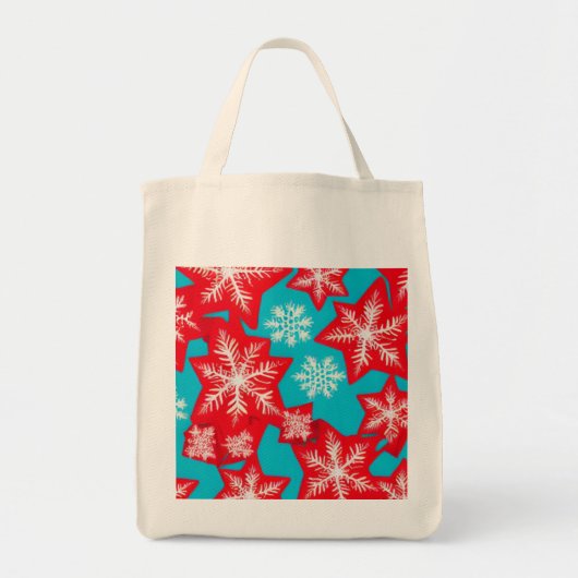 Sneeuwvlokken Tote Bag (Voorkant)