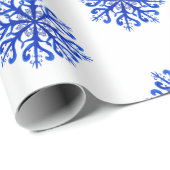 Sneeuwvlokken Verpakkingspapier Cadeaupapier (Rol Hoek)