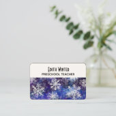 Sneeuwvlokken Visitekaartje (Staand voorkant)