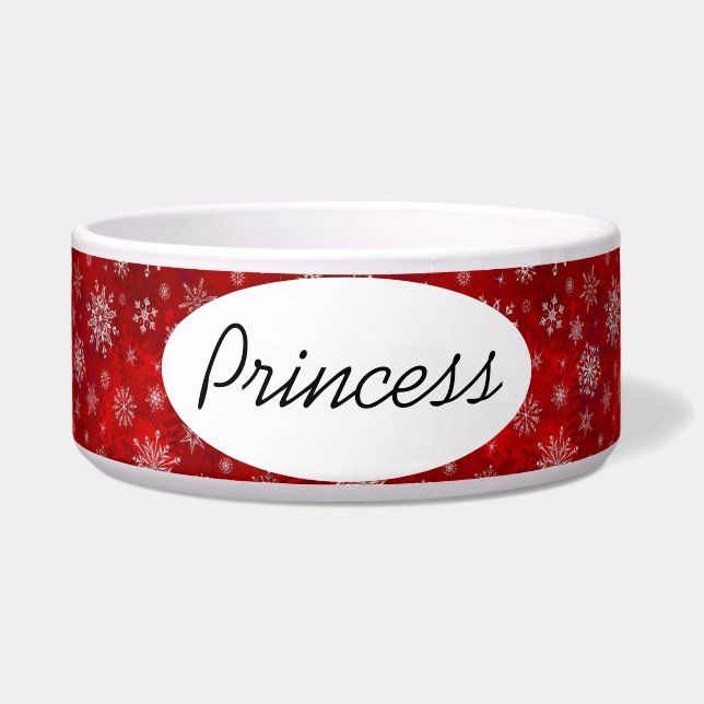 Sneeuwvlokken Voerbakje (Voorkant)